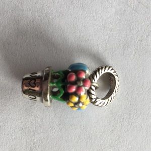 Brighton jewelry flower pot charm